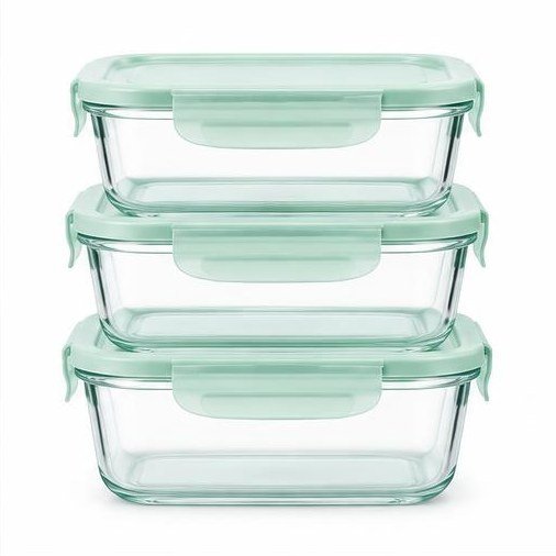 Glass Food Storage Container Set
