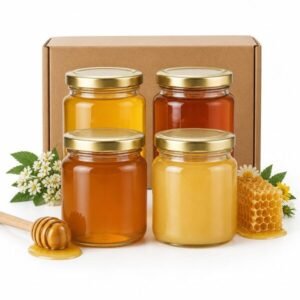 Premium Natural Honey Combo – 4 Types of Honey